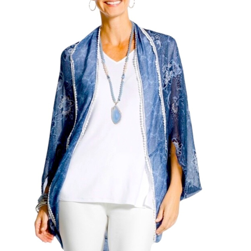Chico’s Paisley Cocoon Wrap